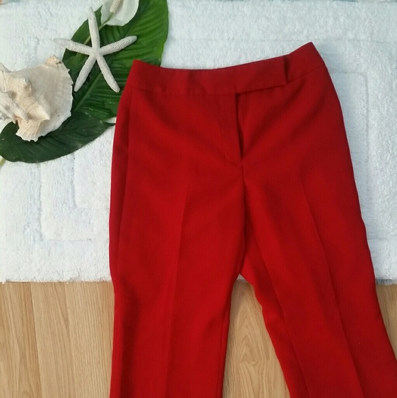 Pants - *Red Slacks fitted with Creases*